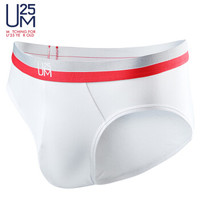 爱慕集团UM25男士内裤U莫时尚50S莫代尔宽腰边中腰三角裤 UM22AF1云钛白170/S