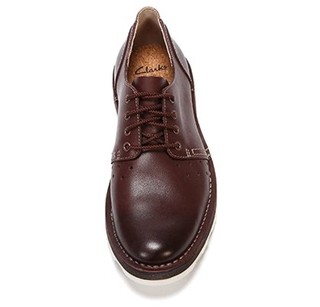 Clarks 其乐 Darble Walk系列系带平底男士休闲鞋德比鞋（正装皮鞋） 261141927 棕色  