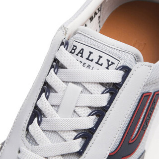 巴利 BALLY 男士灰色拼色绒面牛皮织物拼接运动鞋 GAVINO-T-M-F/02 6225944 42