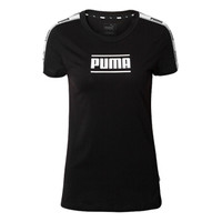 彪马PUMA 女子 休闲 T恤 CAMO PACK TAPE 短袖 845059 01黑色M码