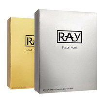 RAY 蚕丝皙滑柔嫩面膜 4盒装(银色*2盒+金色*2盒)