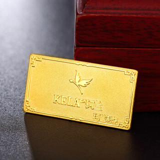 珂兰KELA.CN 黄金足金/金条送礼 京东专供投资金条 10g 支持回购 KLUX030724