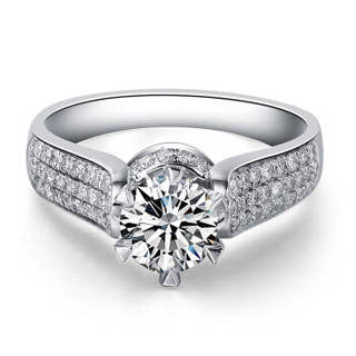 一搏千金（YBQJ）BG007 18K金共100分IJ色求订结婚 钻石戒指 钻戒 钻石女戒