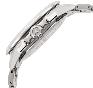 CASIO 卡西欧 OCEANUS系列 OCW-T2600-2A 男士电波手表 42.8mm 蓝盘 银色钛金属表带 圆形