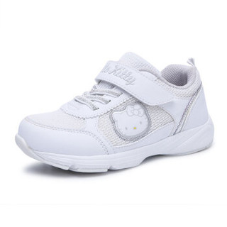 HELLOKITTY 女童运动鞋休闲学生白色跑步鞋K7512314白灰26码