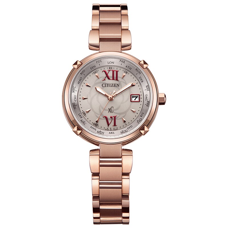 citizen西铁城ec104854w女士电波手表