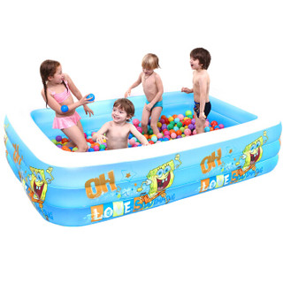 诺澳 海绵宝宝系列婴儿充气游泳池 262cm加大号家庭式幼儿童波波海洋球戏水池 宝宝洗澡池浴盆池