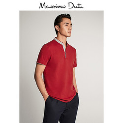 Massimo Dutti 00758350671 立领短袖POLO衫