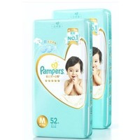 88VIP：Pampers 帮宝适 一级系列 婴儿纸尿裤 M104片 *2件