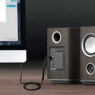 5mm转双莲花一分二音频线手机连接电脑音响rca连接线3米 dh538at3