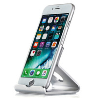 MaxMco 懒人手机支架 平板电脑iPad铝合金桌面支架 YQ001银 适于苹果iPhone/iPad三星华为小米oppo通用