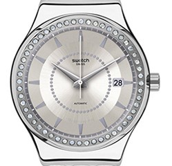 swatch 斯沃琪 装置51系列 YIS406 白雪 中性机械手表