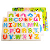 木贵婴 MGY0042 儿童认知手抓板拼板三件套 儿童动物数字字母拼图六一儿童节礼物