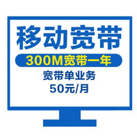 （上海移动）宽带单业务300M一年装