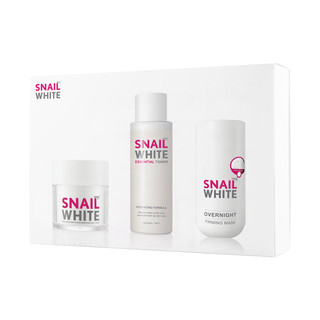 snailwhite 施妮薇 护肤品水乳礼盒三件套（青春修护面霜30ml+恒润舒活柔肤水150ml+年轻养护晚安面膜50ml）