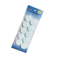 斯图（sitoo）白板教学用品办公吸铁石平面磁扣【30mm白色10板装】