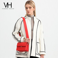 VH包包女包轻奢洋气质感单肩包大容量休闲包斜挎包 ORS20697  橙红色