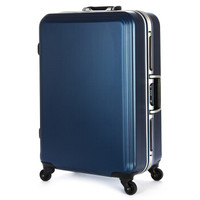 波斯丹顿(BOSTANTEN)拉杆箱 铝框万向轮旅行箱商务深框行李箱男女登机箱 22英寸 B9173012蓝色