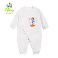 迪士尼(Disney)婴幼儿衣服纯棉哈衣爬服侧开连体衣153L659 米白 66cm