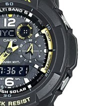 CASIO 卡西欧 G-SHOCK系列 GW3500B-1A 男士太阳能手表 49.3mm 黑盘 黑色树脂带 圆形