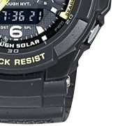 CASIO 卡西欧 G-SHOCK系列 GW3500B-1A 男士太阳能手表 49.3mm 黑盘 黑色树脂带 圆形
