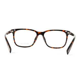 TRUSSARDI 杜鲁萨迪 中性款玳瑁色镜框玳瑁色镜腿板材全框光学眼镜架眼镜框 VTR265F 0721 55MM