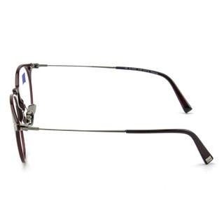 蔡司（ZEISS）纯钛男女全框眼镜架配镜近视光学镜架ZS-70005-F130 褐色