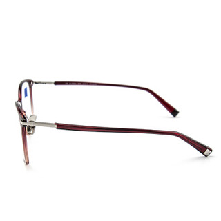 蔡司（ZEISS）纯钛男女全框眼镜架配镜近视光学镜架ZS-70004 F830 渐变红