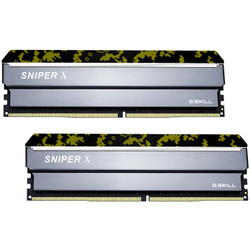 芝奇（G.SKILL）16GB(8G×2)套装 DDR4 3600频率 台式机内存条 Sniper X 狙击者(迷彩黄)