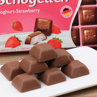 德国进口 Mauxion美可馨 酸奶草莓味小方块巧克力100g