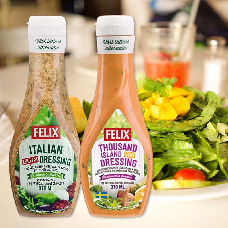 felix菲力斯千岛酱凯撒酱沙拉酱370ml两瓶组合