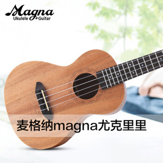 麦格纳 Magna 尤克里里ukulele初学者入门夏威夷小吉他乌克丽丽全桃花芯木23寸弹唱民谣乐器 M22