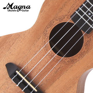 麦格纳 Magna 尤克里里ukulele初学者入门夏威夷小吉他乌克丽丽全桃花芯木23寸弹唱民谣乐器 M22