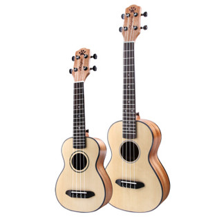 麦格纳 Magna尤克里里ukulele初学者入门夏威夷小吉他乌克丽丽进口云杉木26寸弹唱民谣乐器 M5