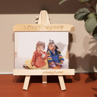亮丽（SPLENDID）相框 摆台 7英寸 横版儿童木质创意相片框 照片框 礼品画架