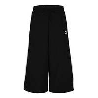 彪马PUMA 女子 抽绳阔腿 七分裤 3/4 Culotte 运动裤 576432 01黑色XL码