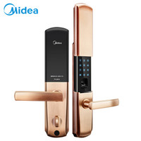 美的（Midea）指纹锁 MOLK-LA012-B 家用智能锁电子锁 防盗门锁密码锁 APP手机智能控制 左开门