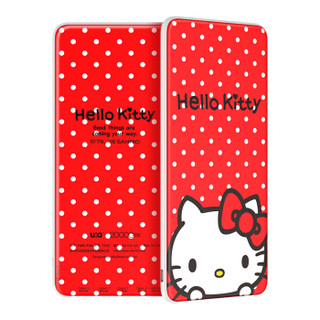 Hello Kitty 充电宝20000毫安 卡通移动电源大容量 聚合物电芯 轻薄便携 小米/华为/苹果/安卓通用 波点凯蒂