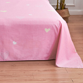 思侬 床单 全棉双人床单 纯棉被单 单件 雅致花园  1.5/1.8米床 230*250cm