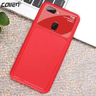 collen（科邻）oppoR15手机壳保护套全包创意防摔保护套 红色