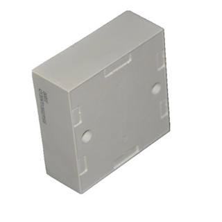 鸿雁 (HONYAR) PVC明盒 开关插座底盒 86型接线盒 白色 (20个)