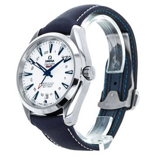 OMEGA 欧米茄 Seamaster海马系列 231.92.43.22.04.001 男士机械手表 43mm 白盘 尼龙表带 圆形