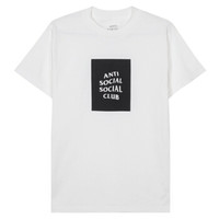 ANTI SOCIAL SOCIAL CLUB ASSC 中性款白色黑土经典字短袖T恤 AST204-XL
