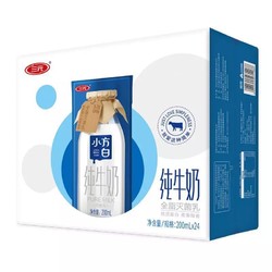 SANYUAN 三元 小方白 纯牛奶 200ml*24盒 *4件