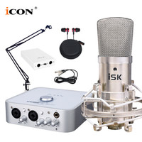 艾肯（iCON）4nano vst外置声卡电脑手机通用主播直播设备全套 4nano+iSK BM-800