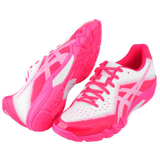 亚瑟士（asics）羽毛球鞋GEL-BLADE 6男女鞋刀锋R703N/R753N运动鞋 R753N-700红色/白色 39.5