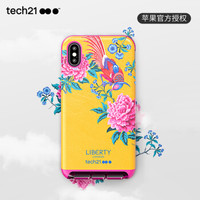 Tech21苹果新品iphone Xs Max手机壳 6.5英寸保护套 Liberty系列之皮质款雀上枝头 摄像头保护 支持无线充电