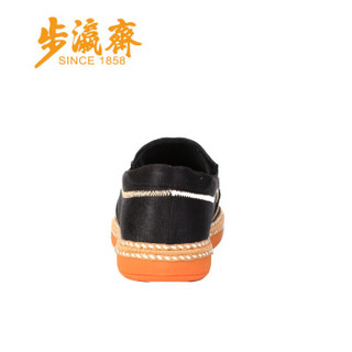 步瀛斋 传统布鞋 老北京男中国风 平底防滑 A68-11 黑色 43