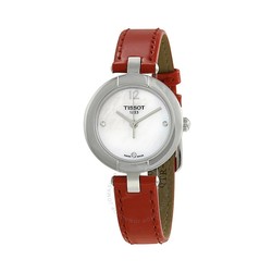 TISSOT 天梭 T084.210.16.116.00 粉彩系列 皮带石英女表