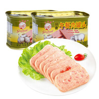 限地区、京东PLUS会员：Greatwall BRAND 长城 午餐肉 优质蒜香罐头 198g*2罐 *10件